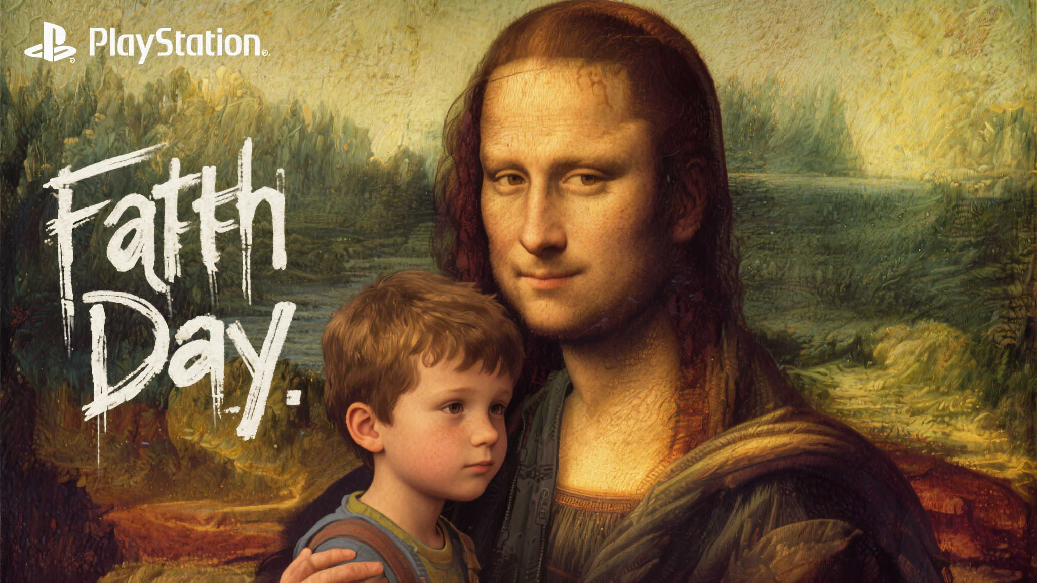 PS官方发布父亲节贺图：山姆与洛在经典画作中的新演绎